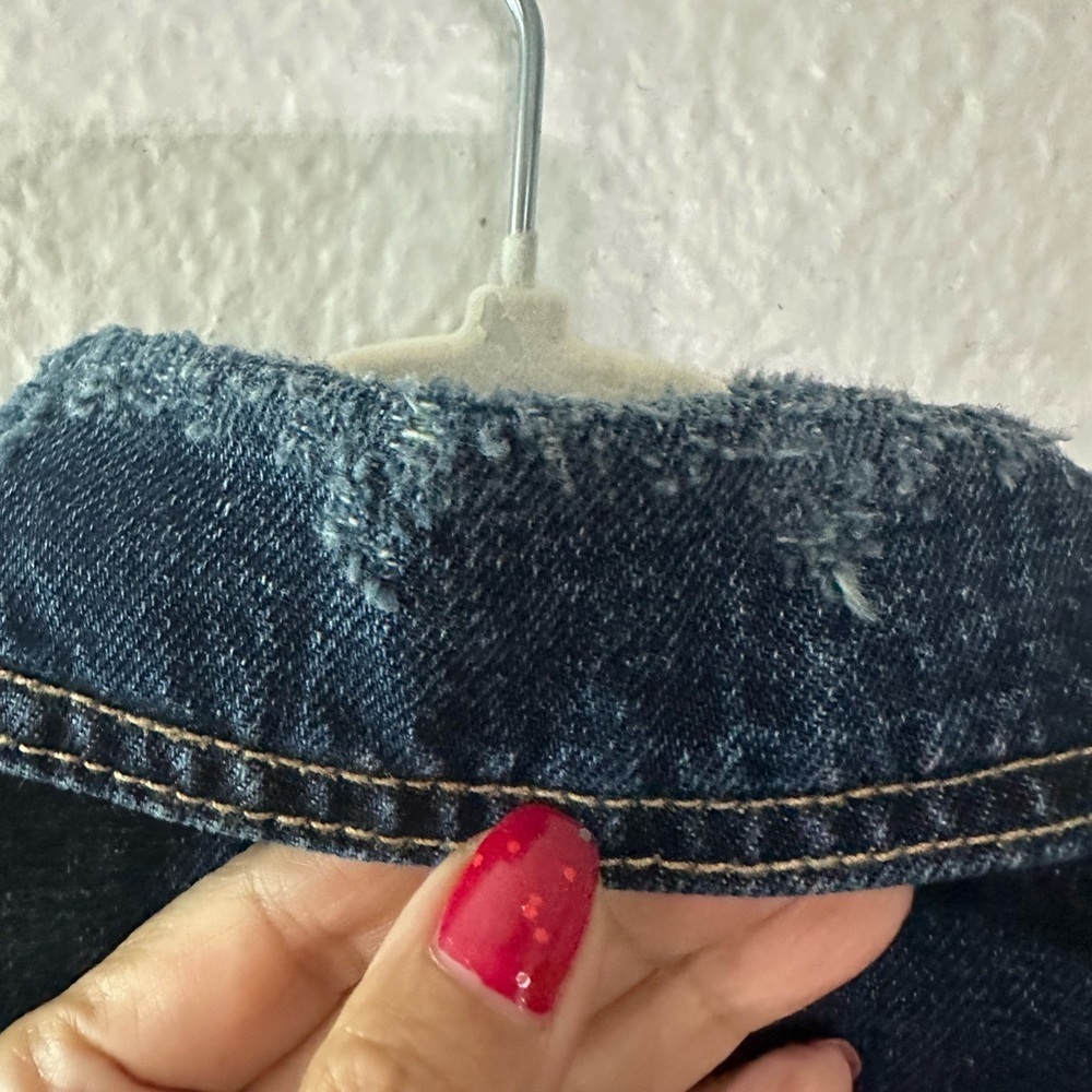 ZARA Oversized Casual Lightweight Blue Denim Jean Jacket Medium - Picture 9 of 14